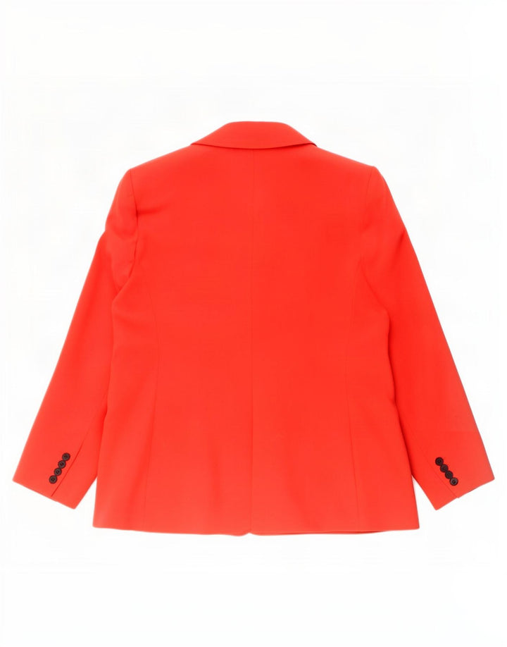 Hobbs Womens 1 Button Blazer Jacket UK 18 XL Red Polyester