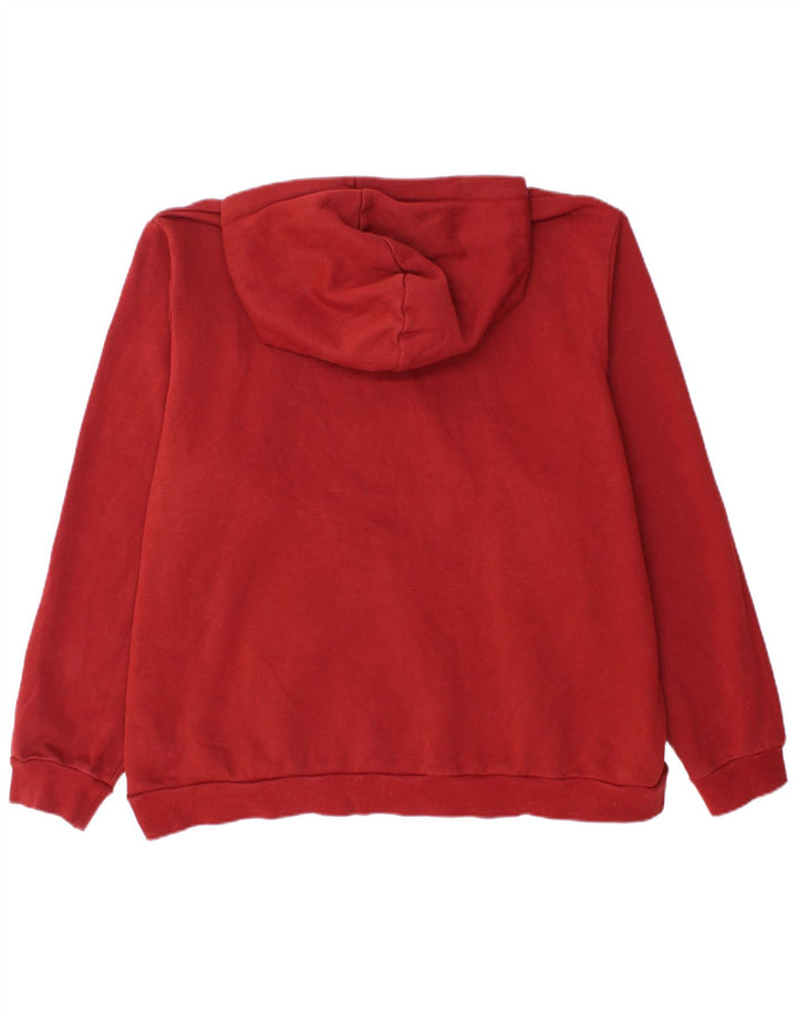 PUMA Mens Hoodie Jumper 2XL Red Cotton