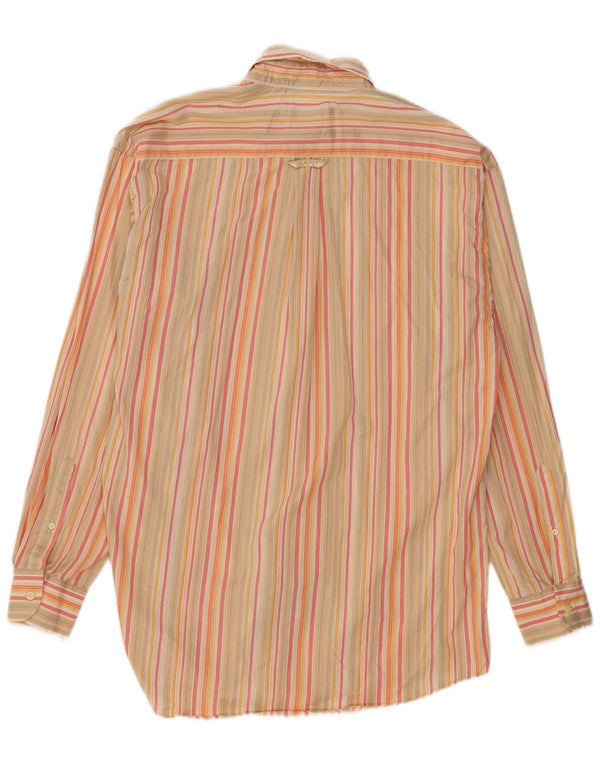 Gant Mens Shirt Large Multicoloured Striped Cotton