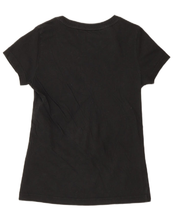 Adidas Boys Graphic T-Shirt Top 11-12 Years Black Cotton