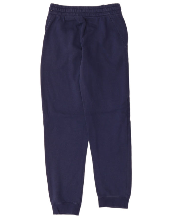 NIKE Boys Tracksuit Trousers Joggers 13-14 Years XL Navy Blue Cotton