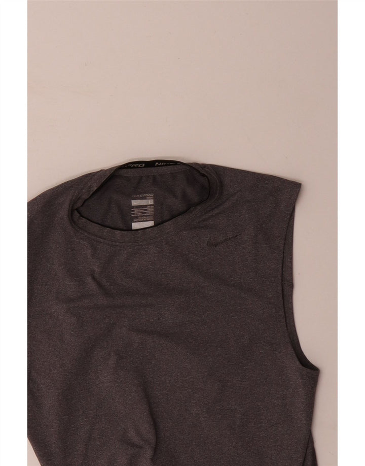 NIKE Mens Vest Top UK 42/44 Large Grey