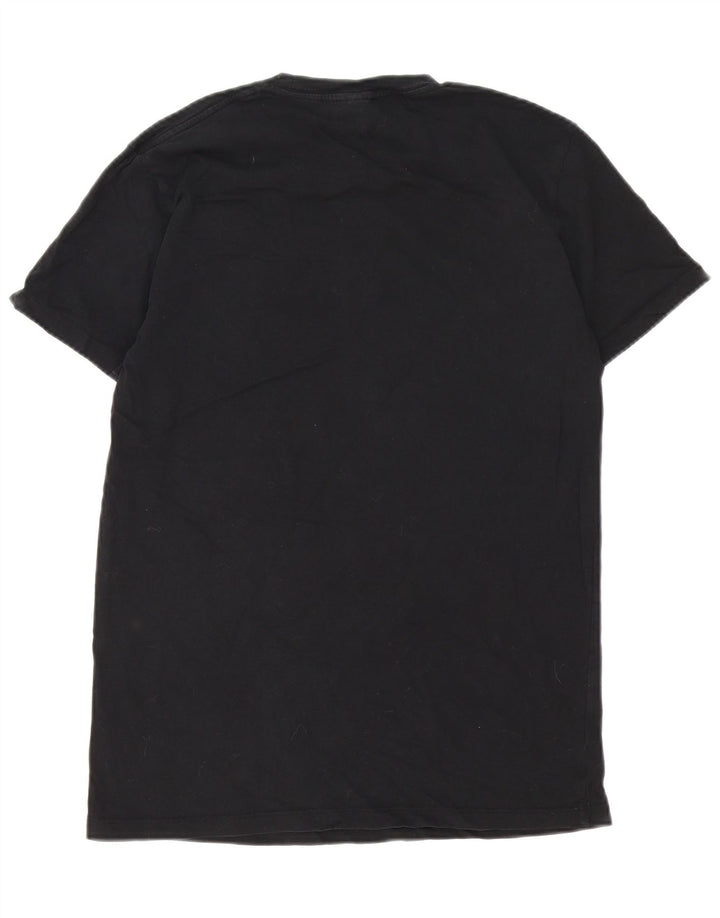 Diesel Mens Graphic T-Shirt Top Medium Black