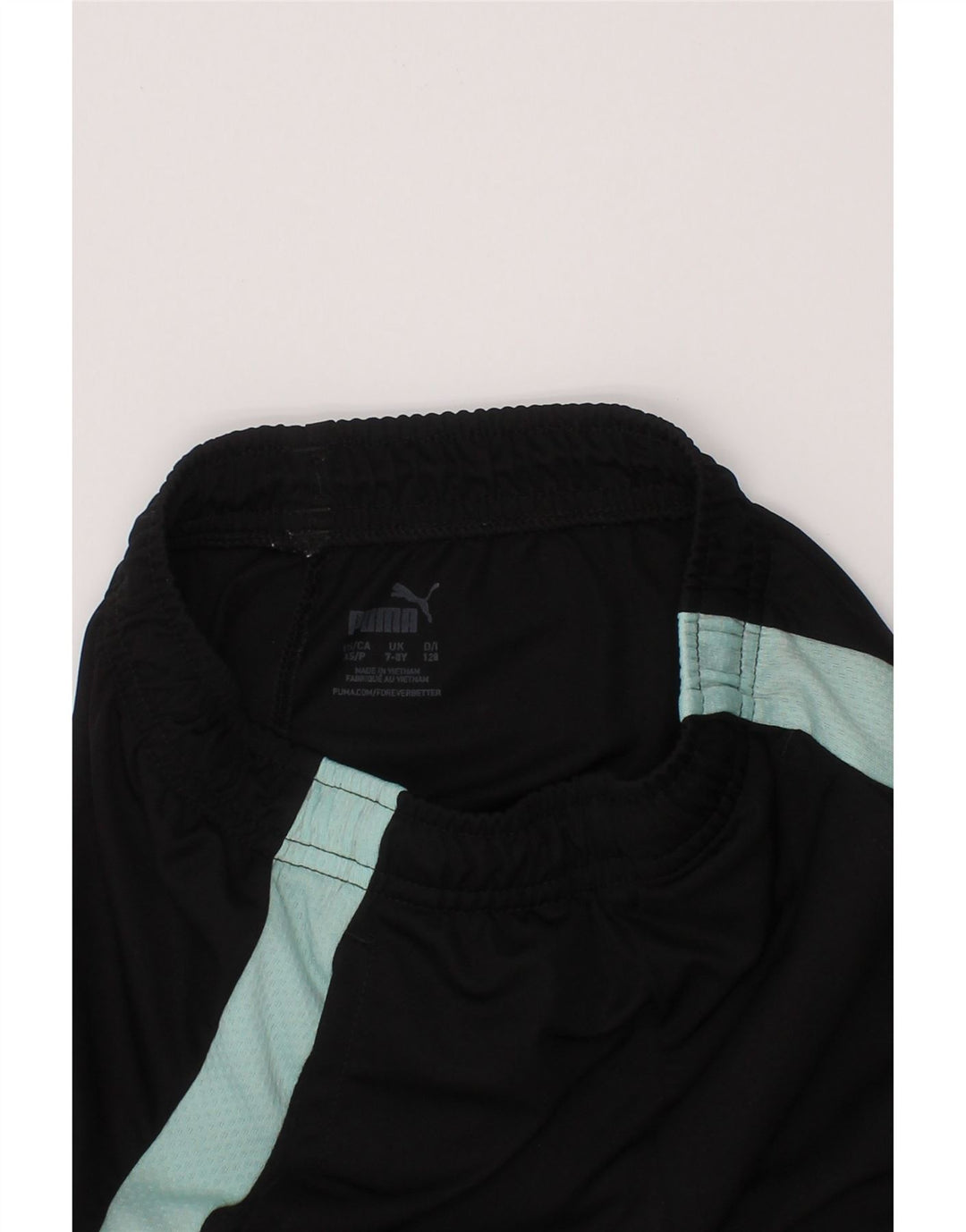 PUMA Boys Sport Shorts 7-8 Years Black Colourblock Polyester