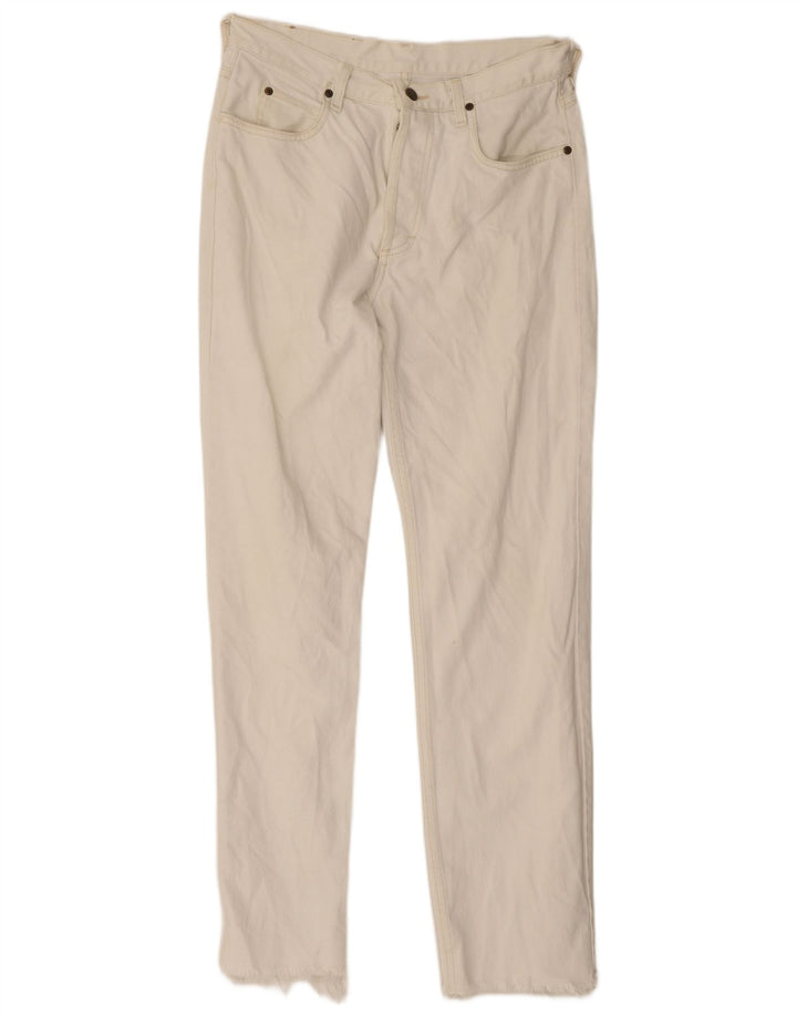 Lee Mens Straight Jeans W30 L31 White Cotton
