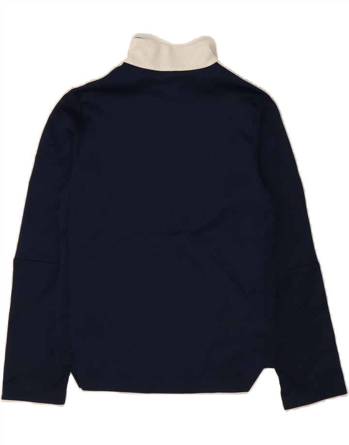 ADIDAS Boys Aeroready Pullover Tracksuit Top 9-10 Years Navy Blue Vintage Adidas and Second-Hand Adidas from Messina Hembry 