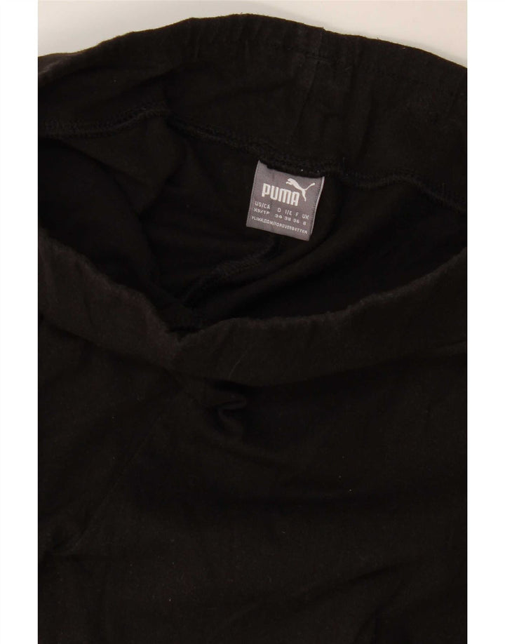 Puma Womens Graphic Leggings UK 8 Small Black