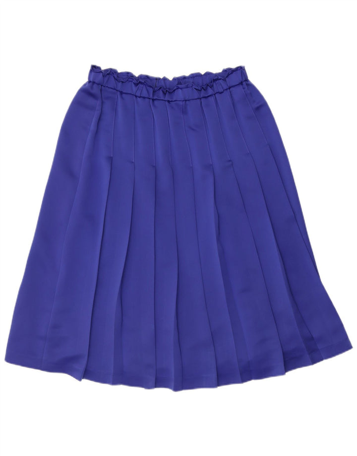 ARA Womens Pleated Skirt IT 42 Medium W30 Blue Polyester