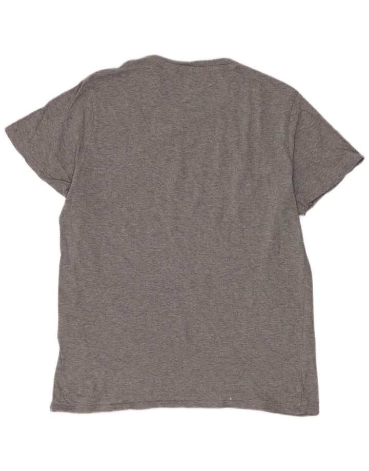 Levi's Mens Graphic T-Shirt Top Large Grey Striped Cotton