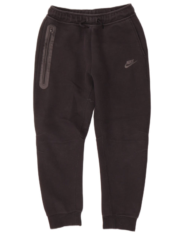 Nike Boys Tracksuit Trousers Joggers 12-13 Years Large Black Cotton
