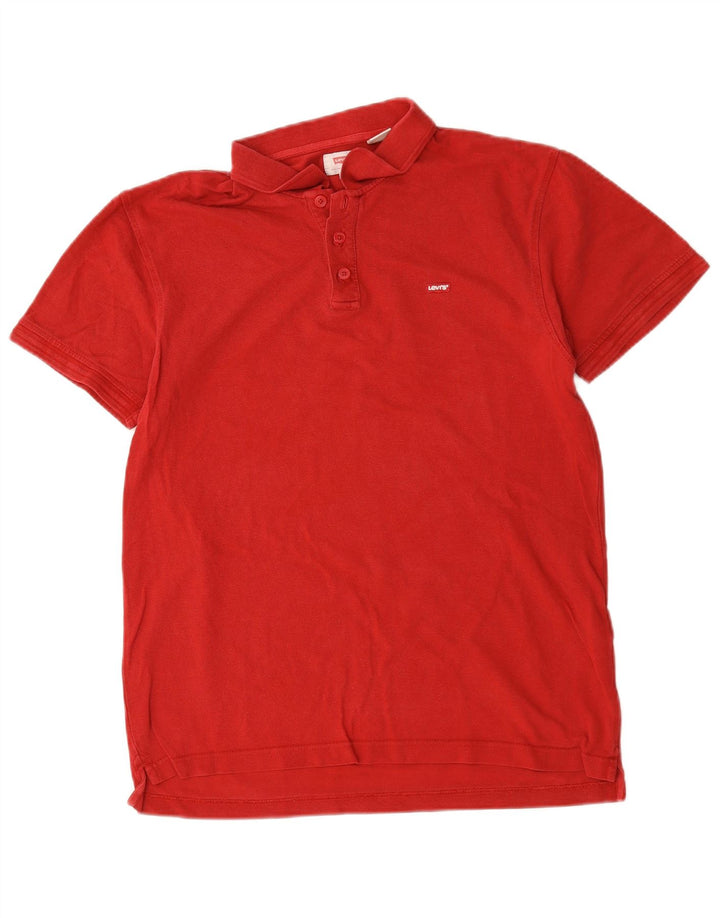 Levi's Mens Polo Shirt Large Red Cotton