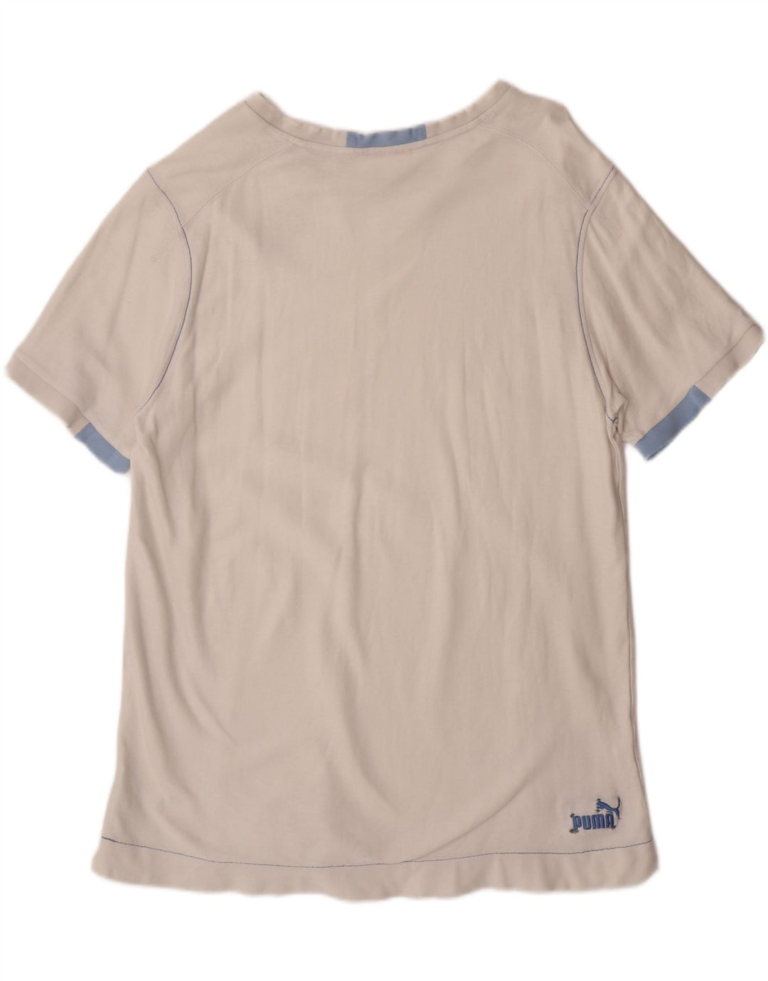 PUMA Mens Graphic T-Shirt Top XL Off White Vintage Puma and Second-Hand Puma from Messina Hembry 