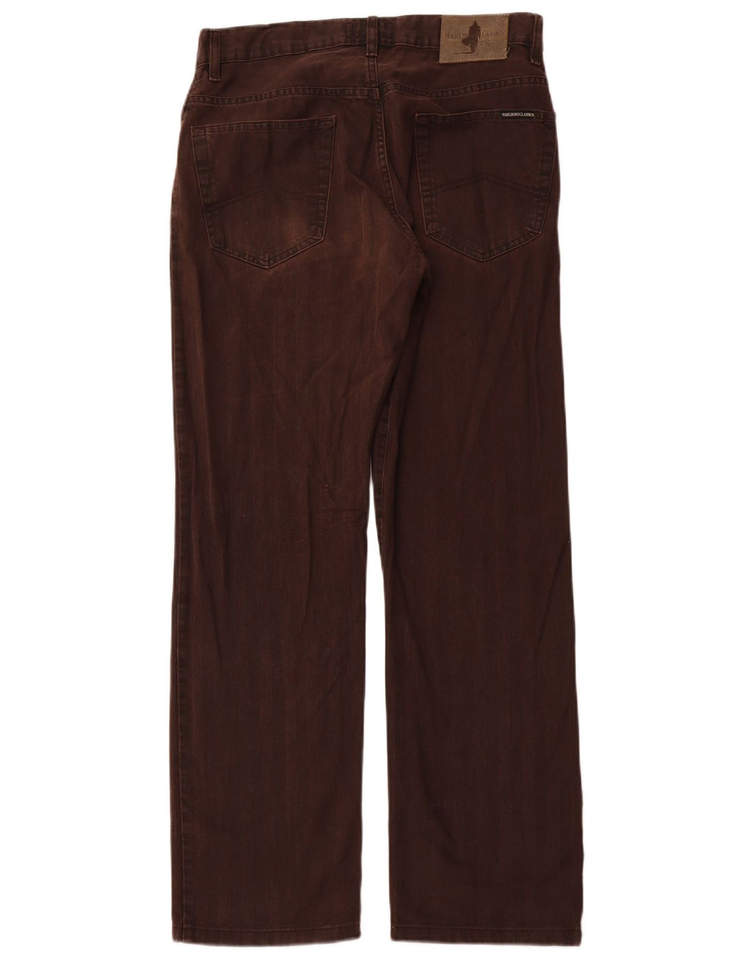 Marlboro Classics Mens Straight Casual Trousers W32 L31  Brown