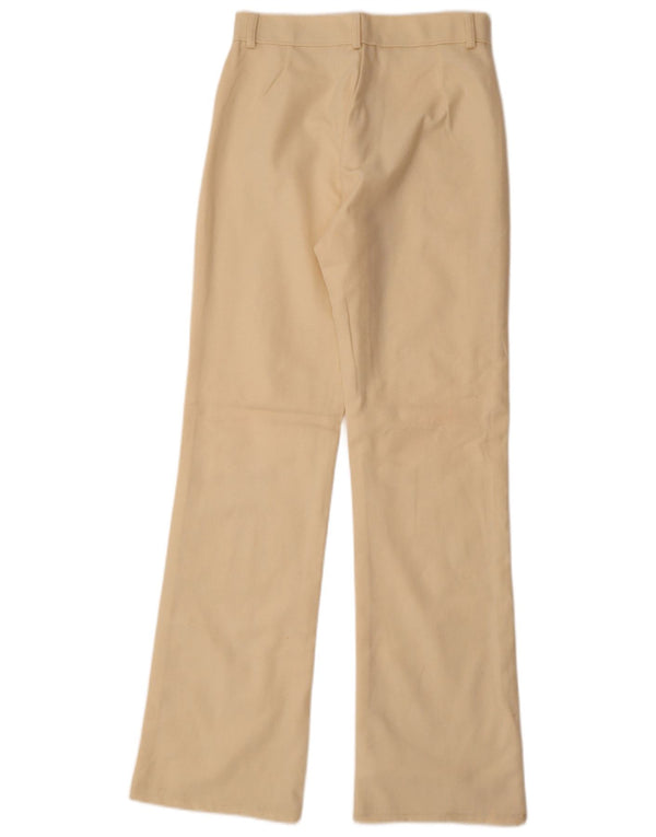 Vintage Womens Bootcut Casual Trousers IT 40 Small W27 L32 Beige