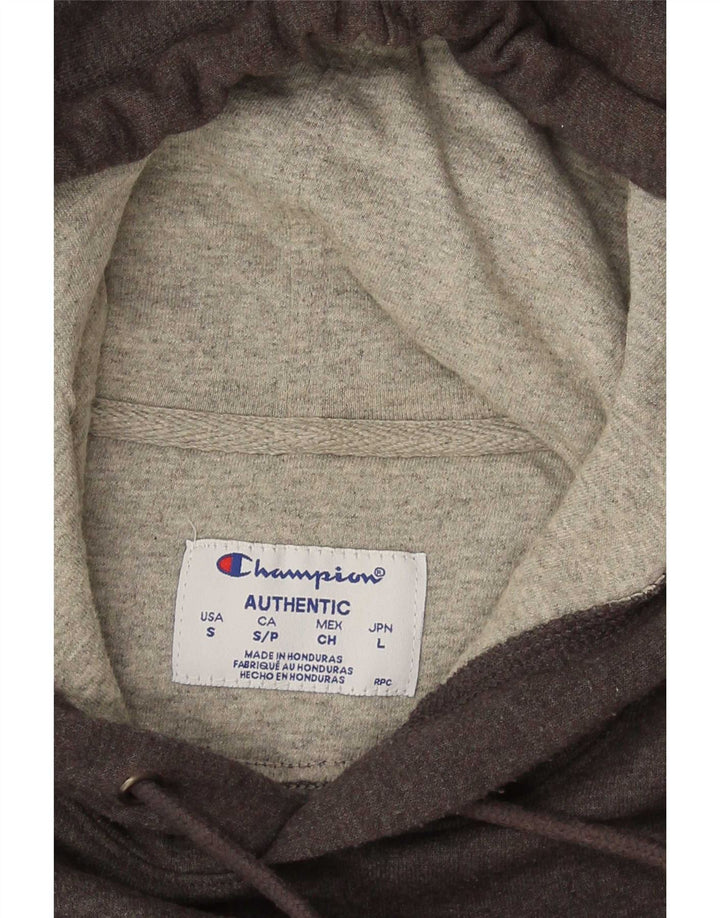 Champion Mens Hoodie Jumper Small Grey Cotton