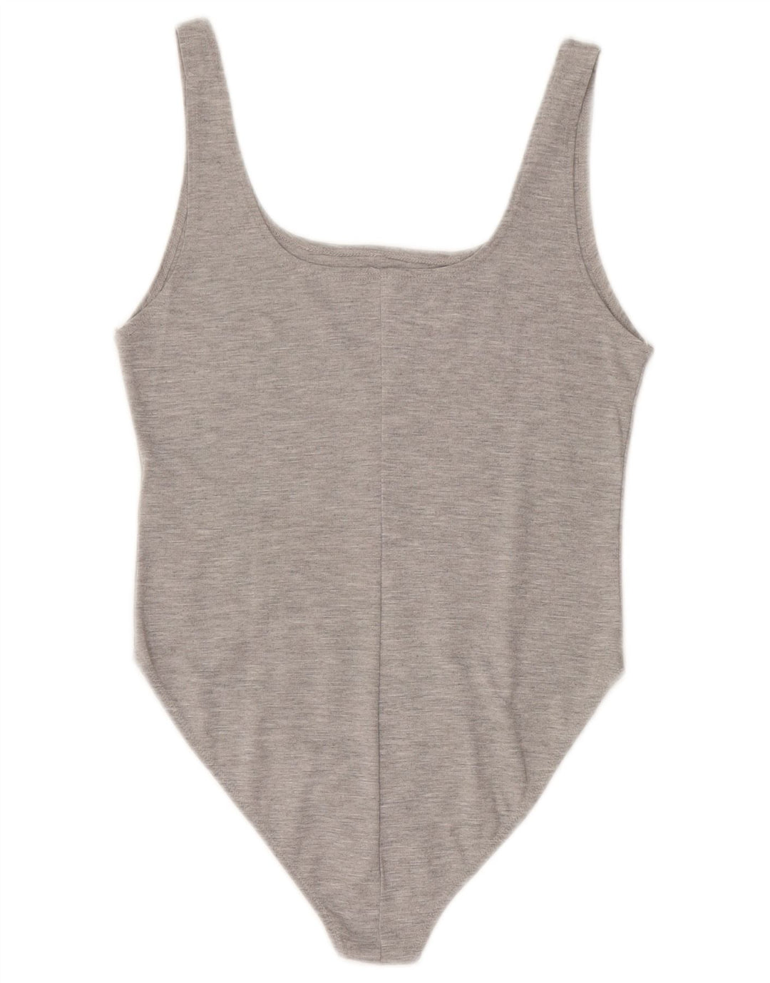 ZARA Womens Sleeveless Bodysuit UK 14 Large Grey Polyester