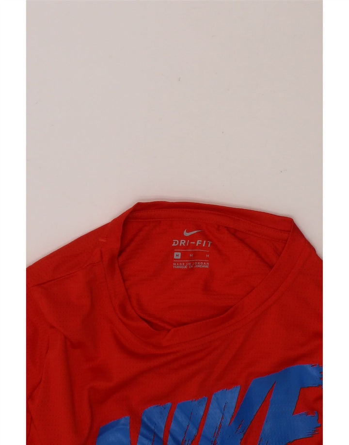 NIKE Boys Dri Fit Graphic T-Shirt Top 10-11 Years Medium  Red Polyester Vintage Nike and Second-Hand Nike from Messina Hembry 