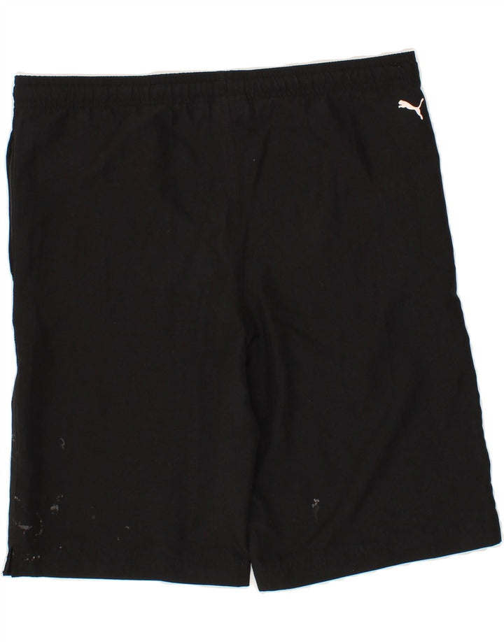 PUMA Boys Graphic Sport Shorts 15-16 Years  Black Polyester Vintage Puma and Second-Hand Puma from Messina Hembry 