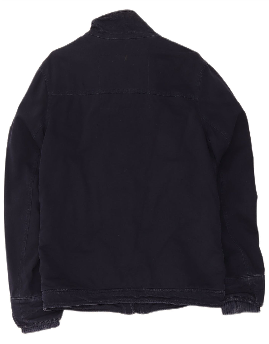 Superdry Mens Sherpa Utility Jacket UK 38 Medium Navy Blue Cotton