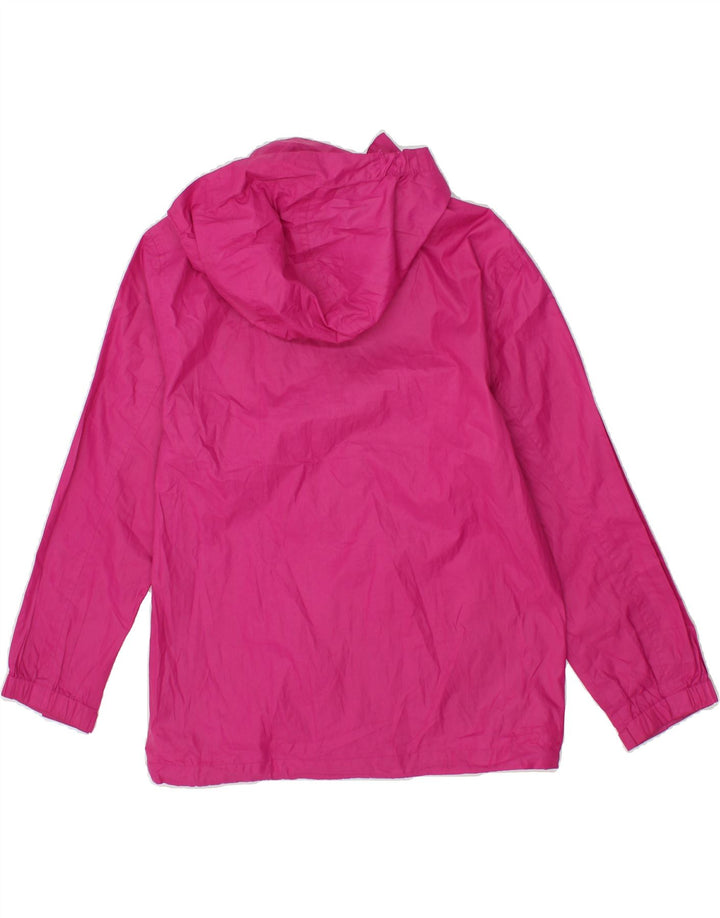 MC KINLEY Girls Hooded Rain Jacket 9-10 Years Pink Polyester Vintage MC Kinley and Second-Hand MC Kinley from Messina Hembry 