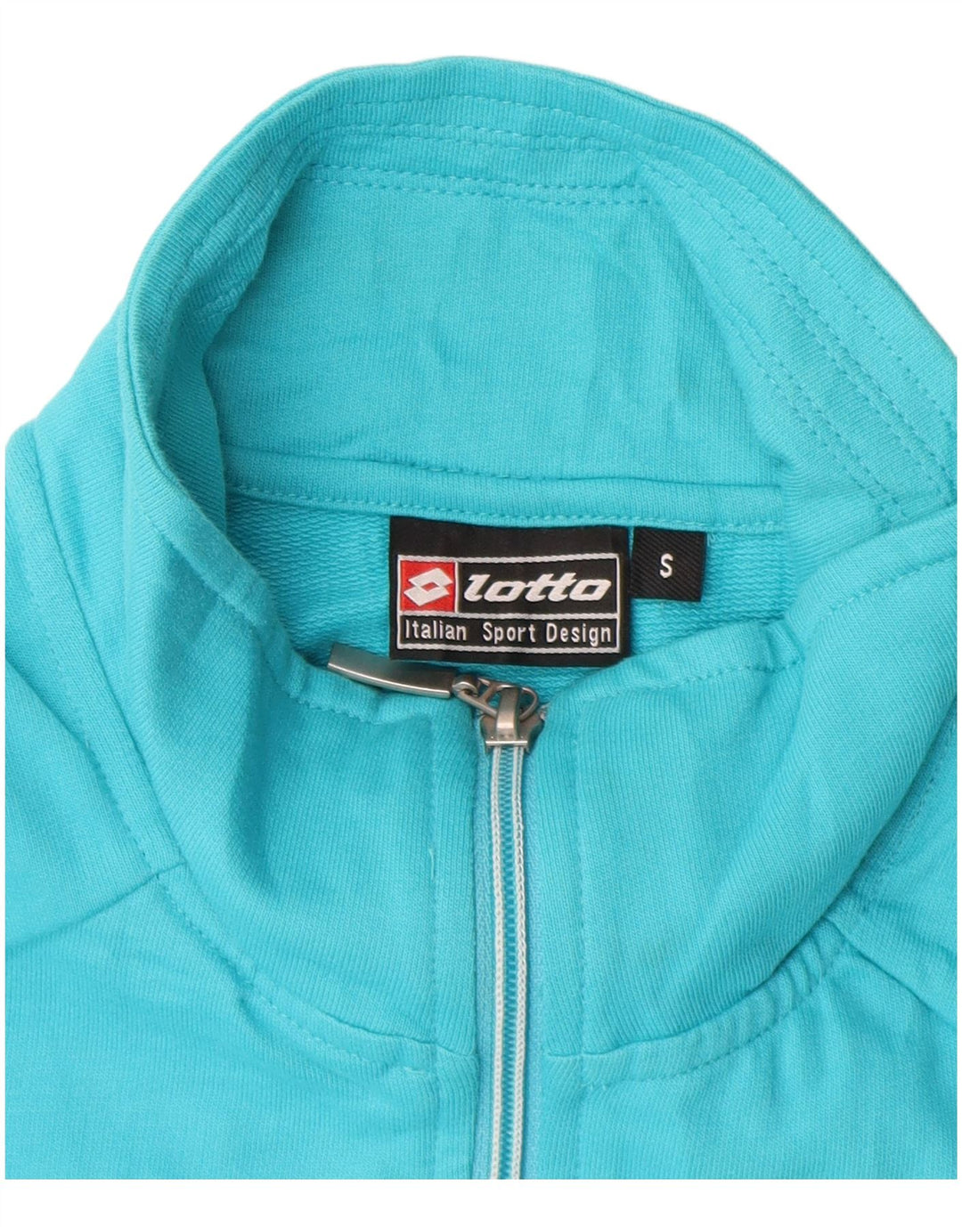 LOTTO Womens Tracksuit Top Jacket UK 10 Small Blue Cotton