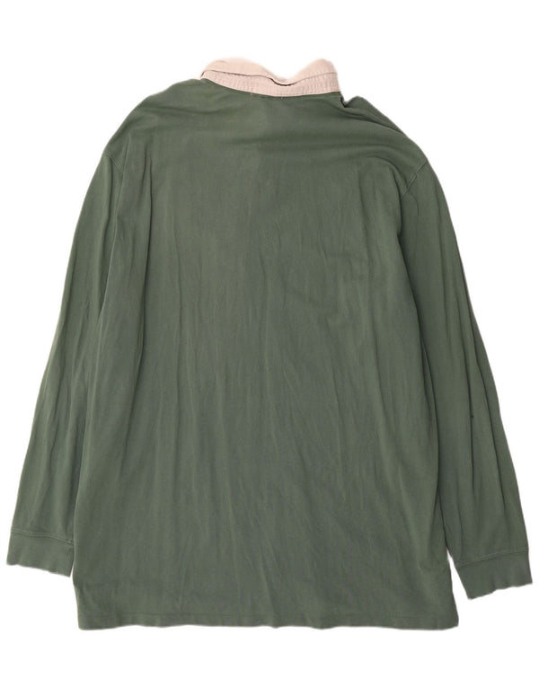 Polo Ralph Lauren Mens Tall Graphic Rugby Shirt 3XL Green Colourblock