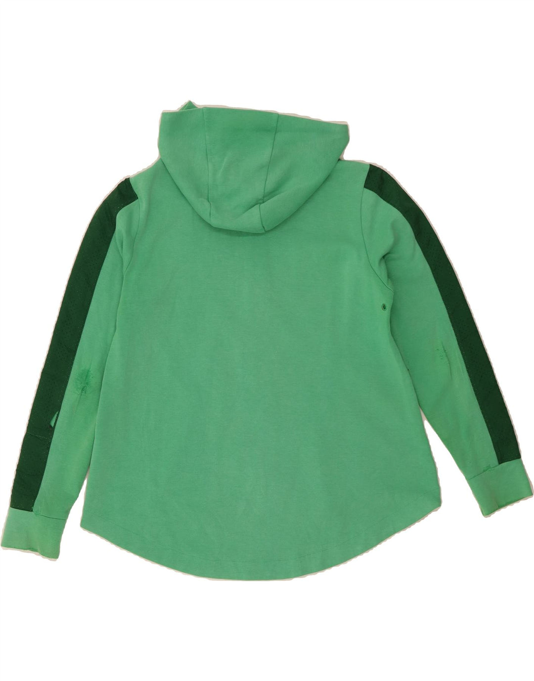 NIKE Mens Zip Hoodie Sweater Medium Green Cotton Vintage Nike and Second-Hand Nike from Messina Hembry 
