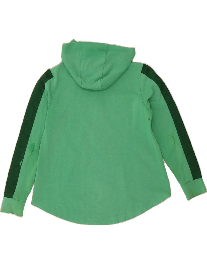 NIKE Mens Zip Hoodie Sweater Medium Green Cotton Vintage Nike and Second-Hand Nike from Messina Hembry 