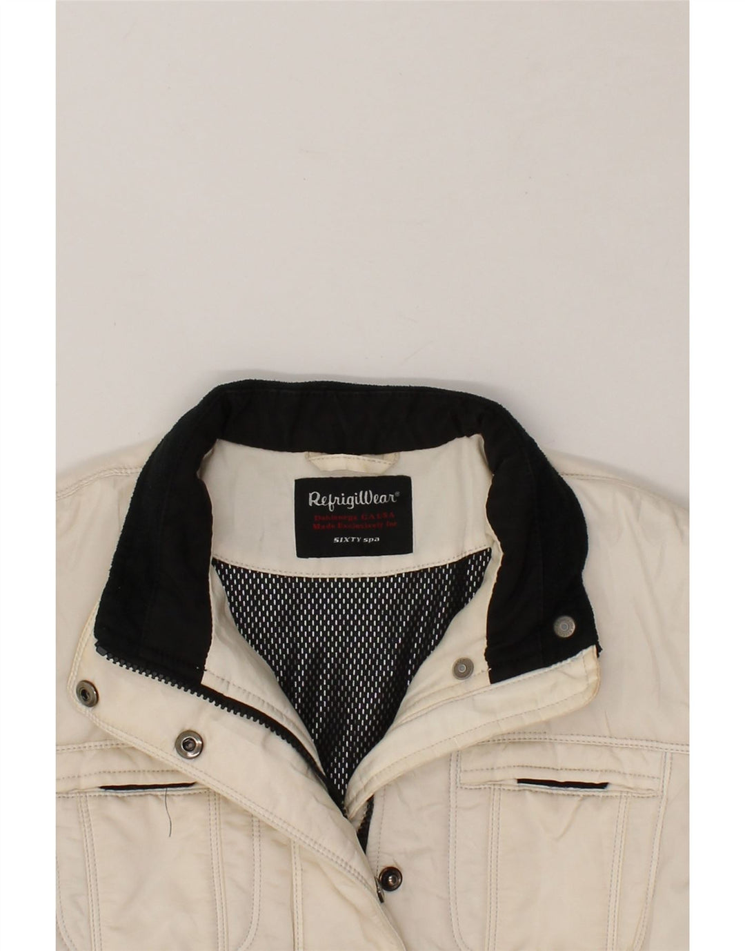 REFRIGIWEAR Girls Windbreaker Jacket 13-14 Years White Polyamide Vintage Refrigiwear and Second-Hand Refrigiwear from Messina Hembry 