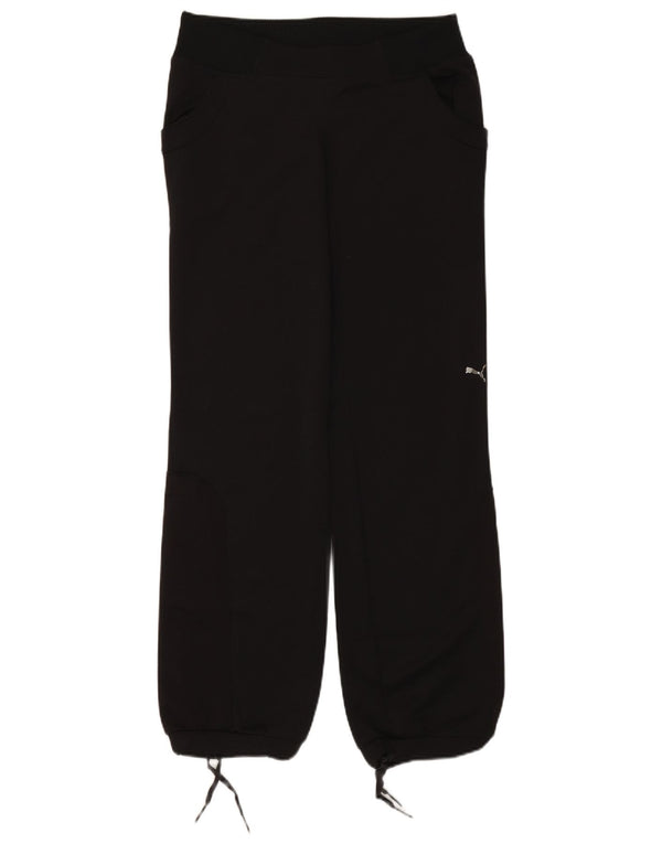 Puma Womens Loose Fit Tracksuit Trousers UK 10 Small Black Polyester Sports