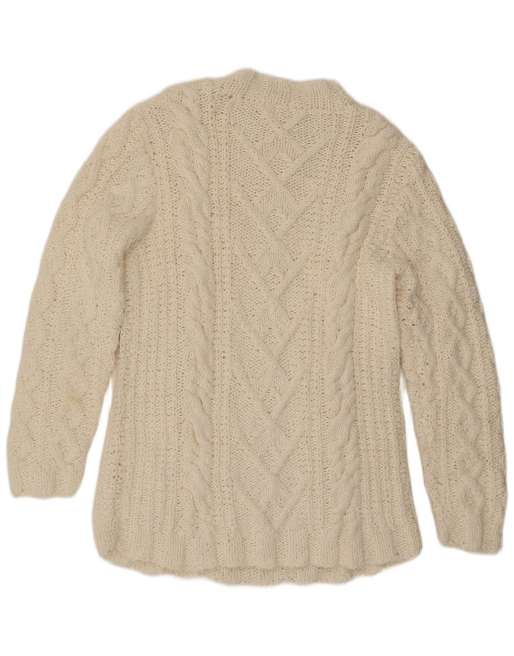 VINTAGE Womens Turtle Neck Jumper Sweater UK 16 Large Off White