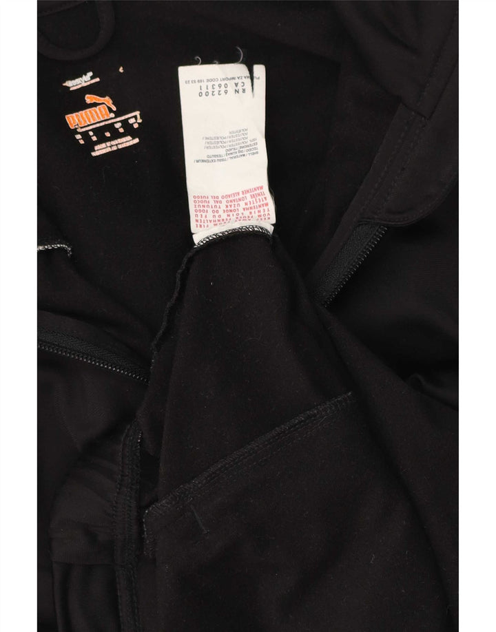Puma Mens Tracksuit Top Jacket Medium Black Colourblock Polyester