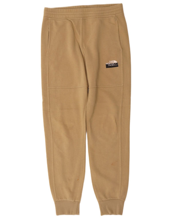 The North Face Mens Tracksuit Trousers Joggers Small Beige Cotton