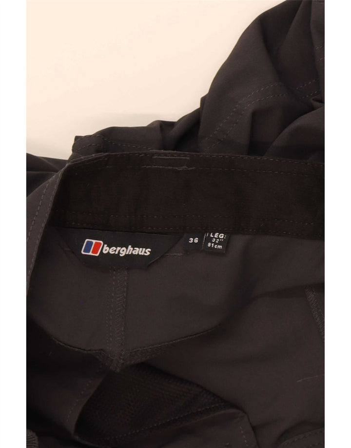 Berghaus Mens Hiking Cargo Trousers W36 L32 Grey Polyamide