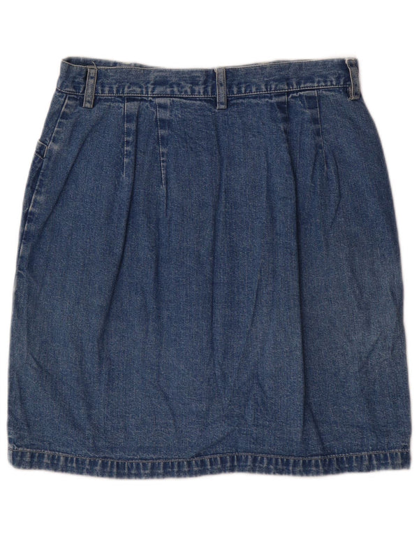 EDDIE BAUER Womens Denim Skirt US 12 Large W30  Blue Cotton