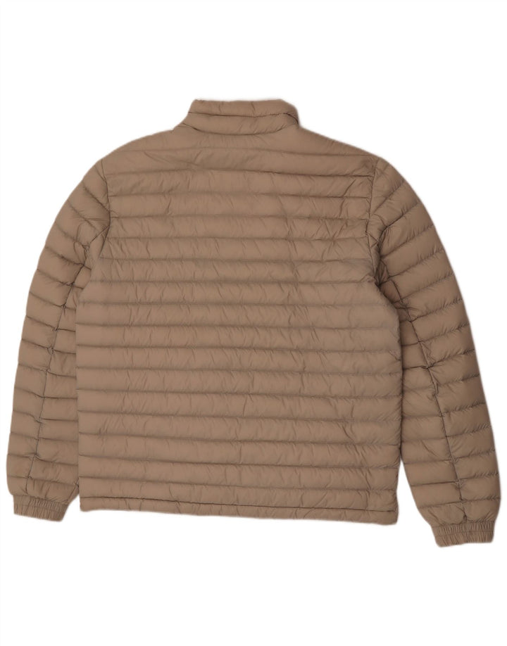 Tommy Hilfiger Mens Padded Jacket UK 40 Large Beige Polyamide