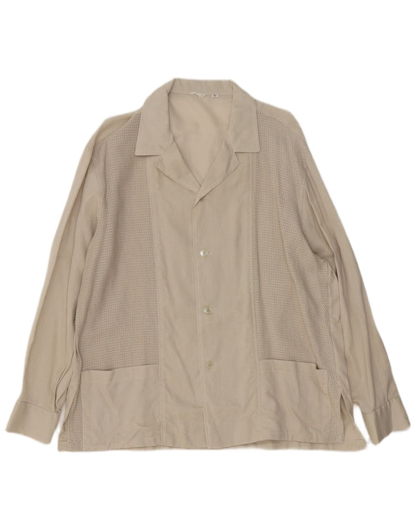 Vintage Mens Overshirt Shirt IT 54 XL Green