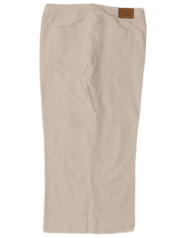 Massimo Dutti Womens Straight Jeans EU 42 Large W32 L26 White