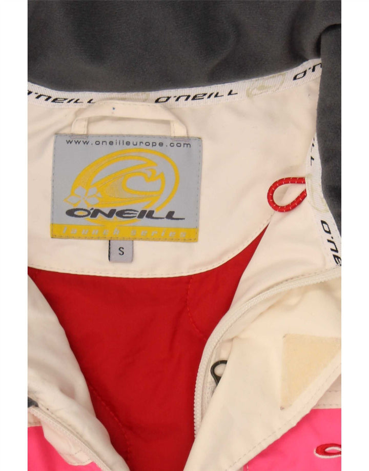 O'Neill Womens Windbreaker Jacket UK 10 Small White Colourblock Polyester