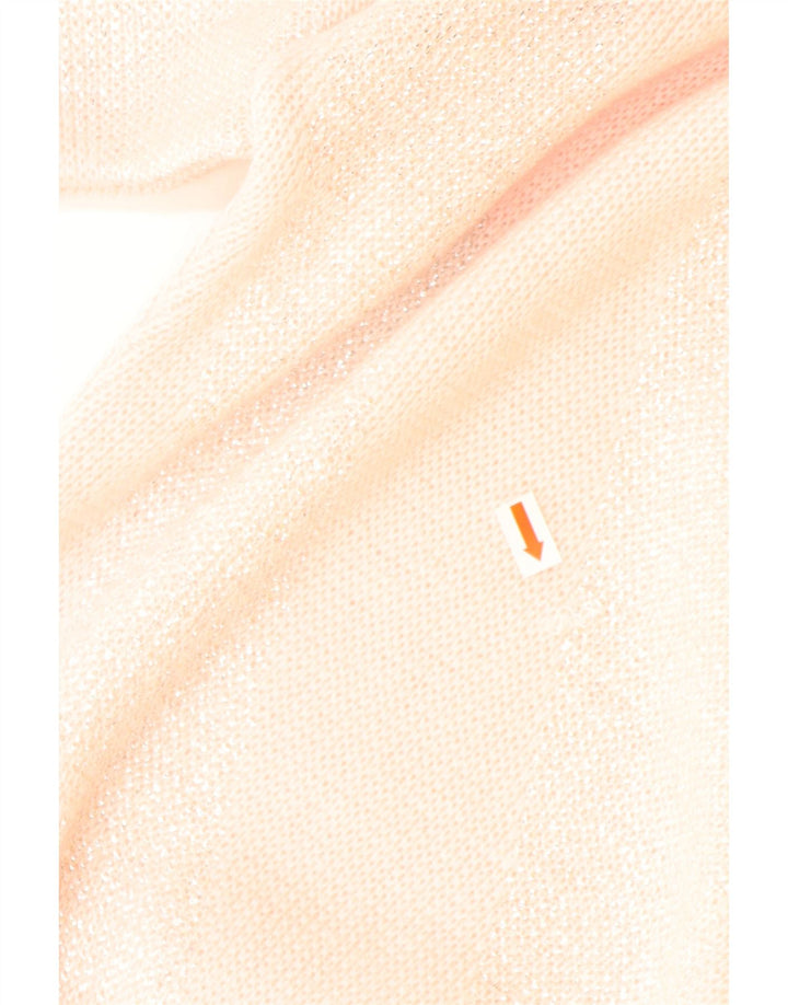 YESSICA Womens Boat Neck Jumper Sweater EU 44 XL Pink Chevron Acrylic