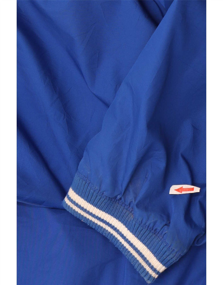 Reebok Mens Graphic Pullover Tracksuit Top Jacket XL Blue Polyester