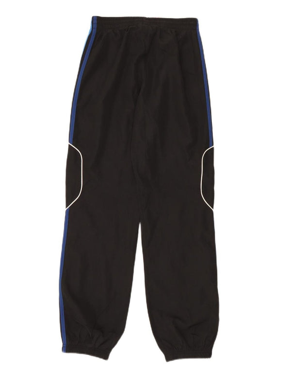 ADIDAS Boys Tracksuit Trousers Joggers 13-14 Years Black Polyester