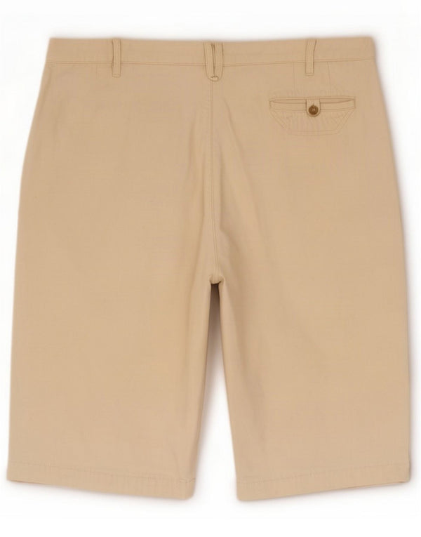 Jeckerson Mens Regular Bermuda Shorts XL W40 Beige Cotton