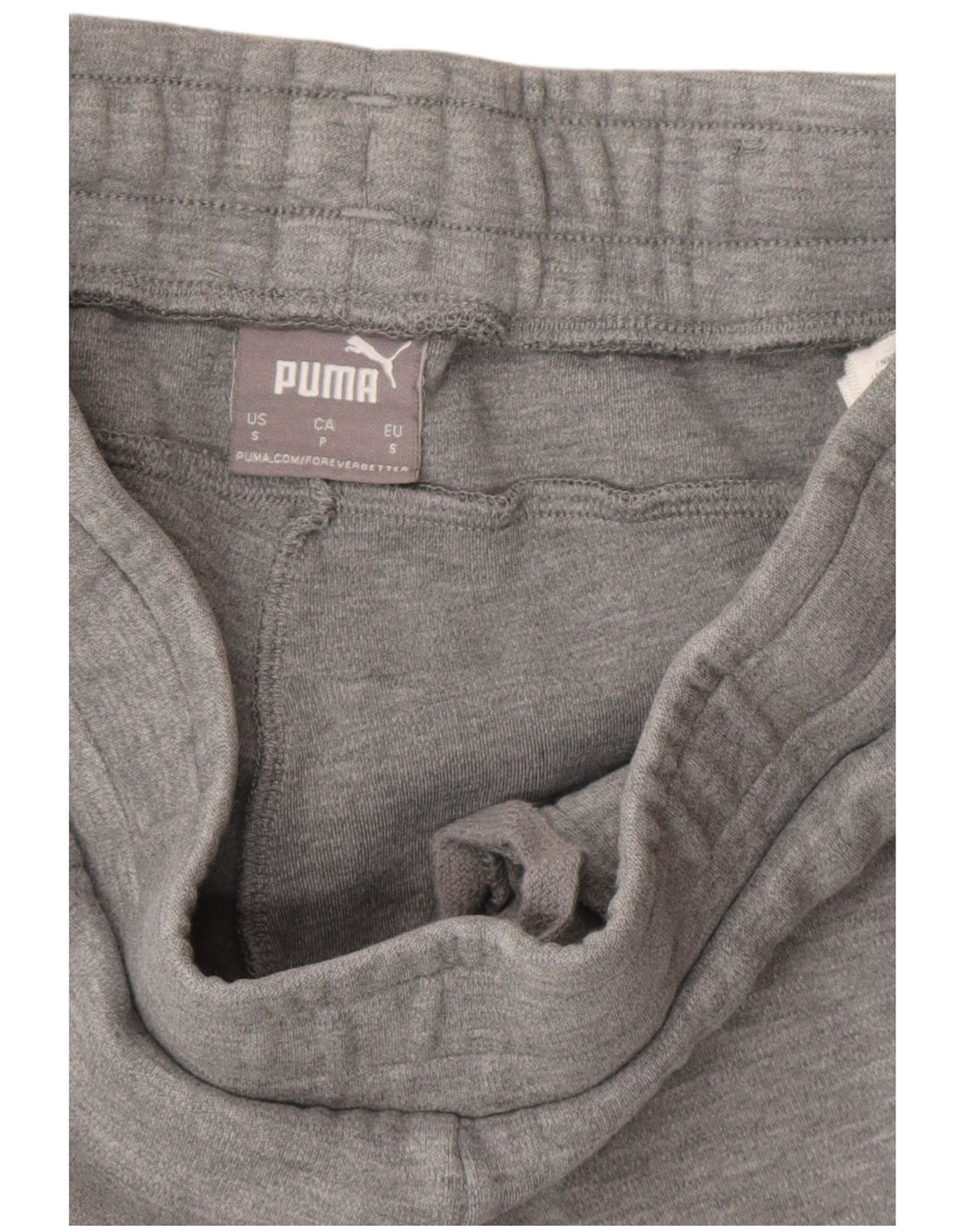PUMA Mens Tracksuit Trousers Small  Grey Colourblock Cotton
