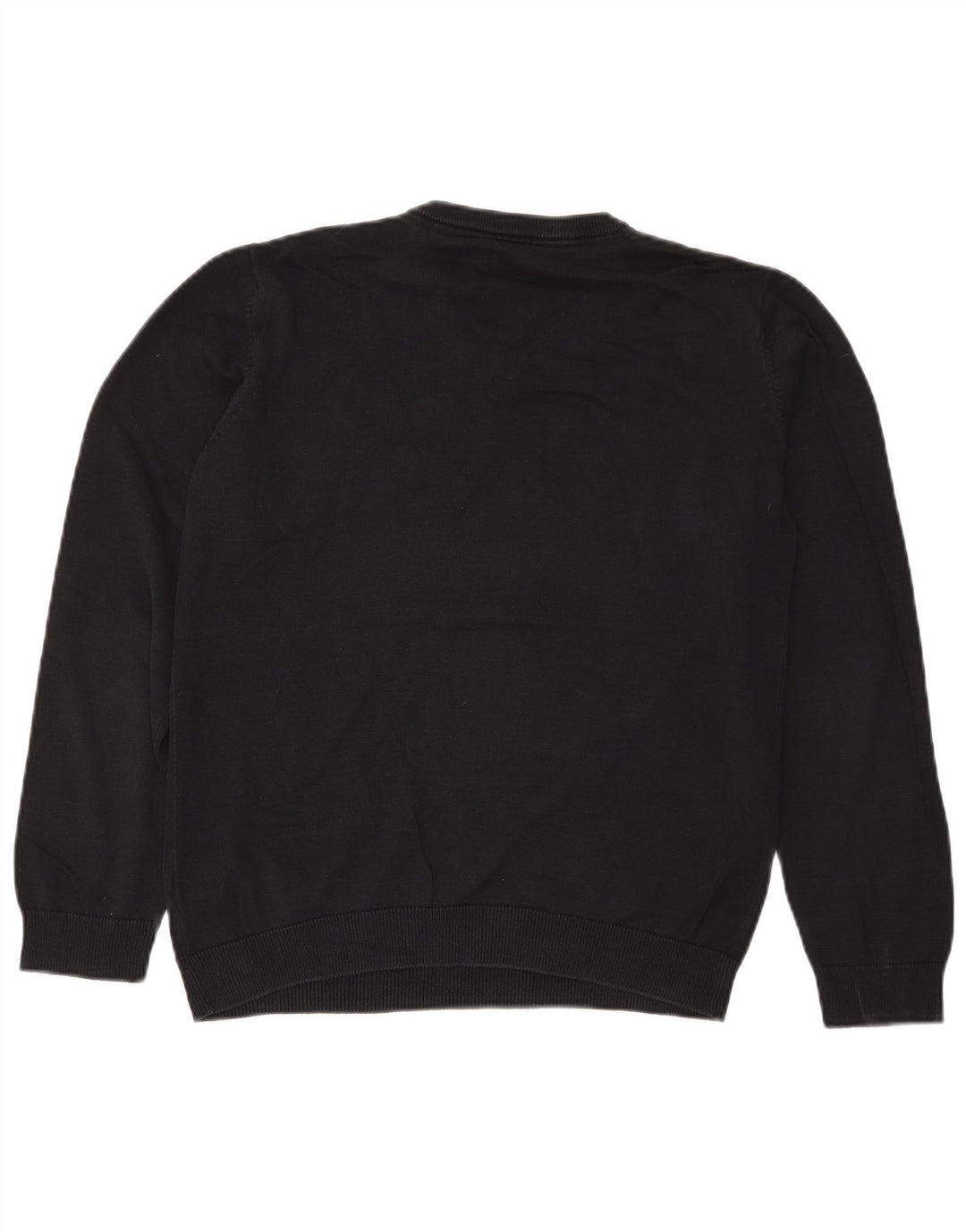 Marks & Spencer Boys V-Neck Jumper Sweater 14-15 Years Black Cotton