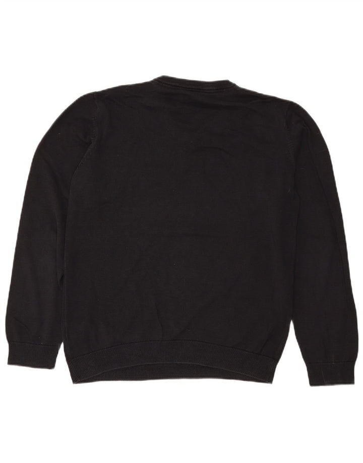 Marks & Spencer Boys V-Neck Jumper Sweater 14-15 Years Black Cotton