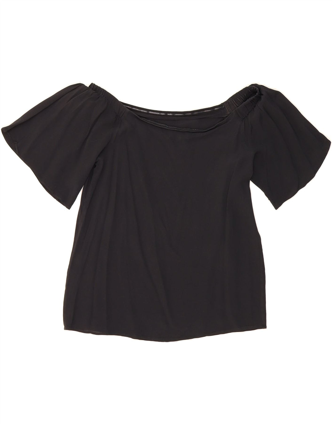 LUISA SPAGNOLI Womens Off Shoulder Blouse Top UK 14 Medium Black Vintage Luisa Spagnoli and Second-Hand Luisa Spagnoli from Messina Hembry 