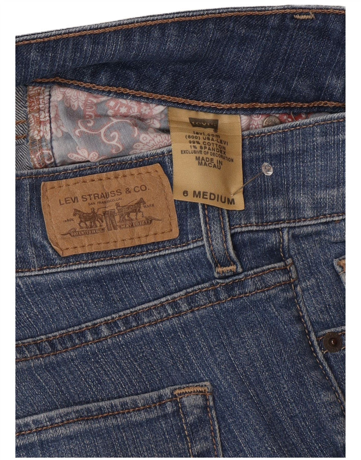Levi's Womens Slender Bootcut Jeans US 6 Medium W30 L30 Blue Cotton