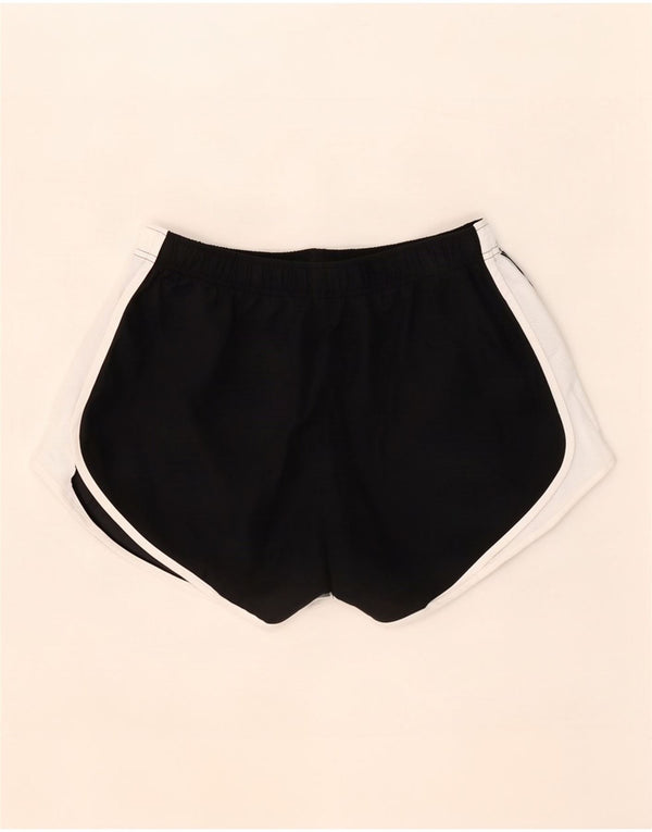 Nike Womens Dri Fit Sport Shorts UK 14 Large Black Colourblock