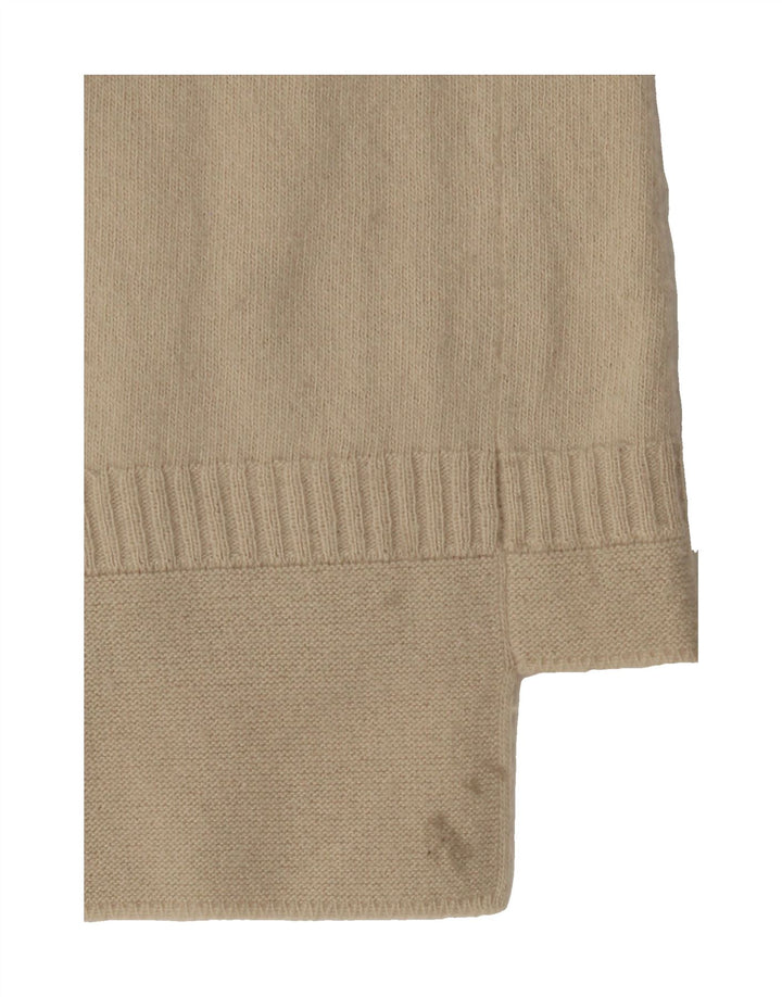 FAY Womens V-Neck Jumper Sweater UK 14 Medium Beige Wool Vintage Fay and Second-Hand Fay from Messina Hembry 